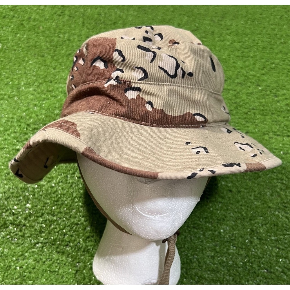 Vintage Chocolate Chip Desert Camo Bucket Hat 6 7/8 90s Camouflage Boonie